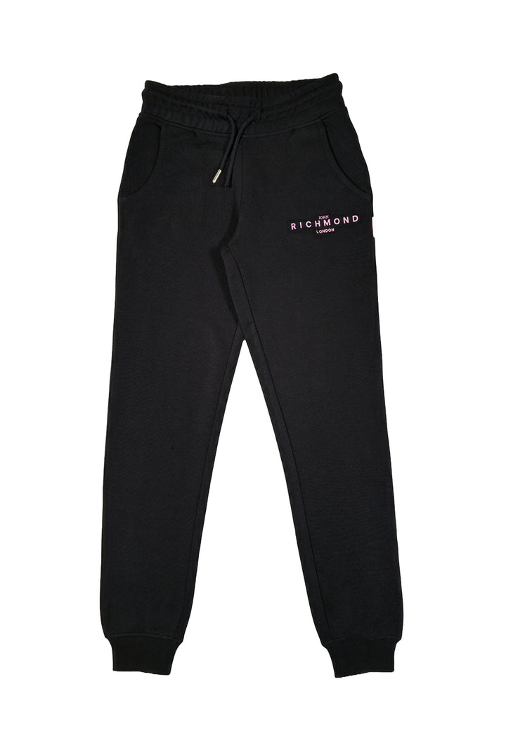 Pantalone felpa nero per bambina