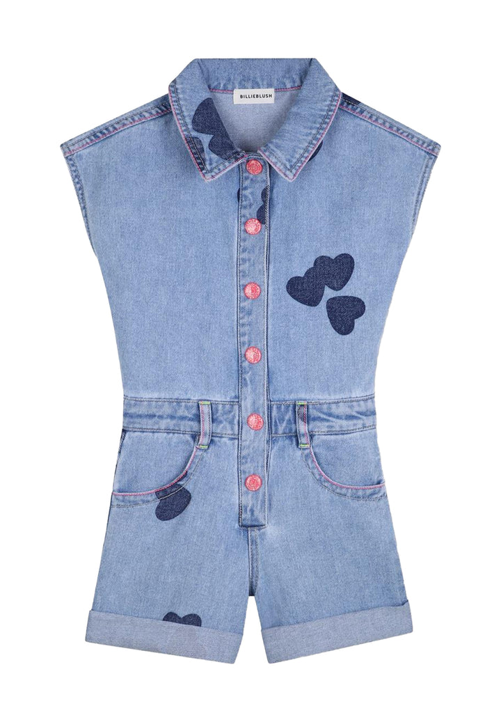 Tuta denim blu per bambina