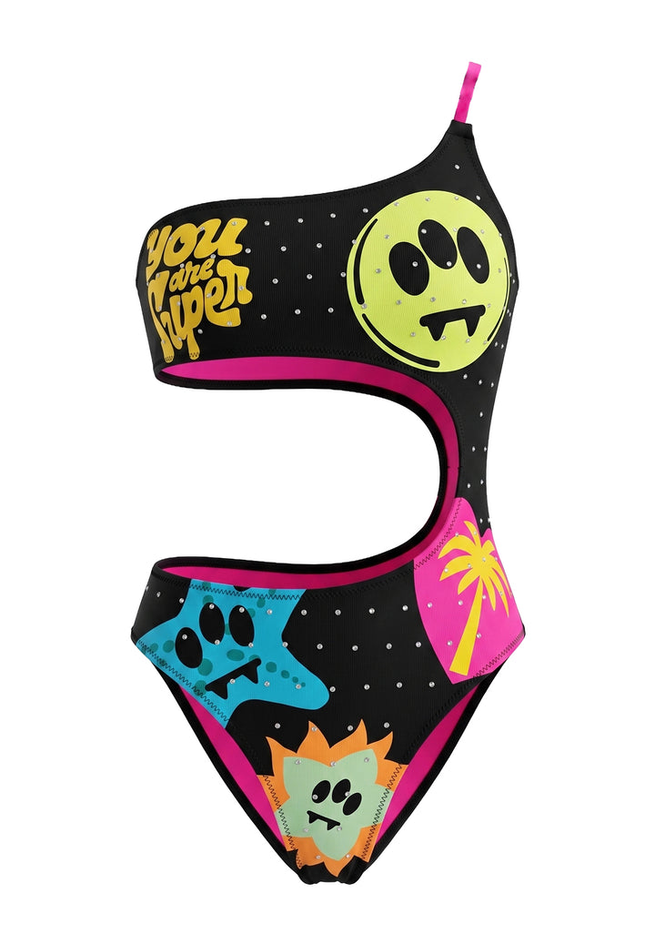 Costume intero nero per bambina