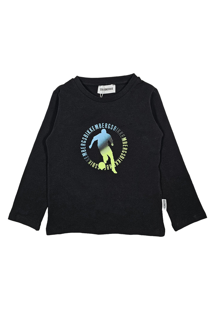 T-shirt nera per bambino