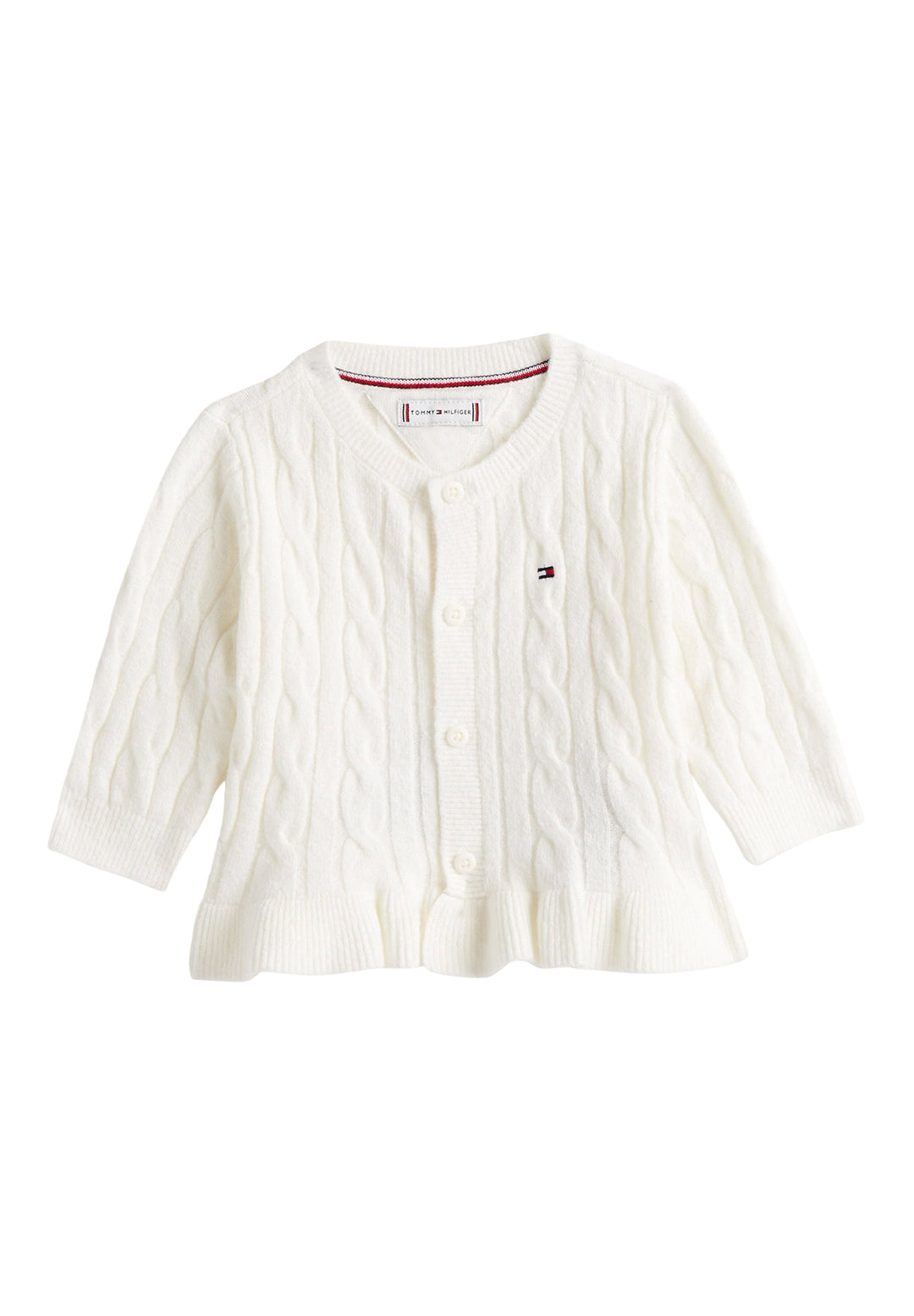 Cardigan bianco per neonata