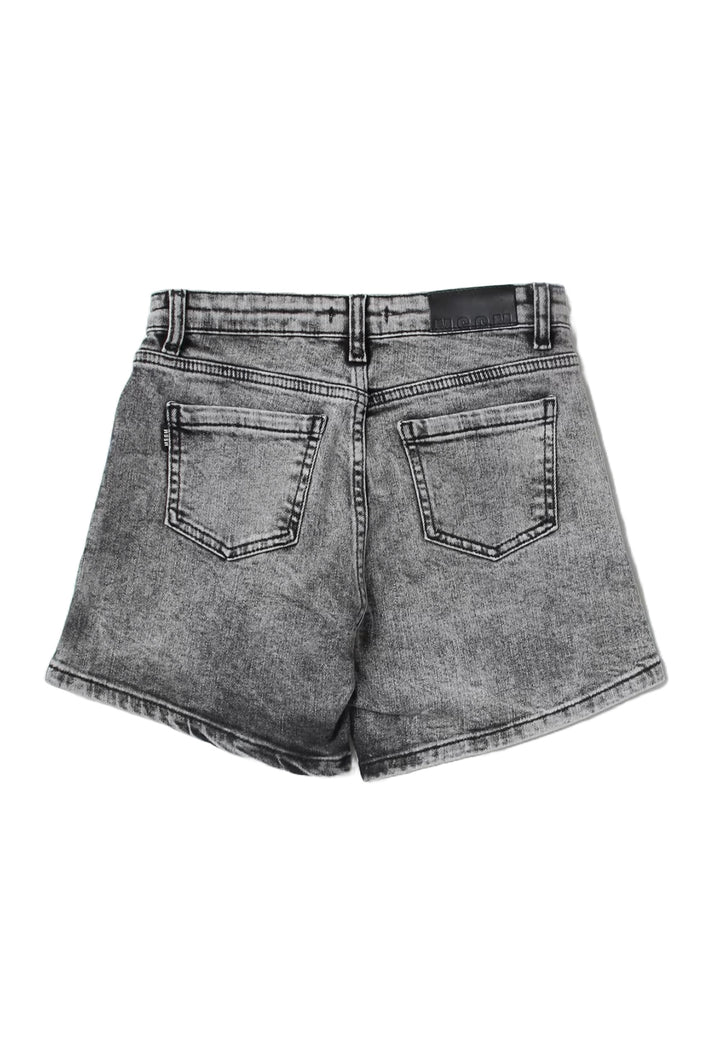 Gray denim shorts for girls
