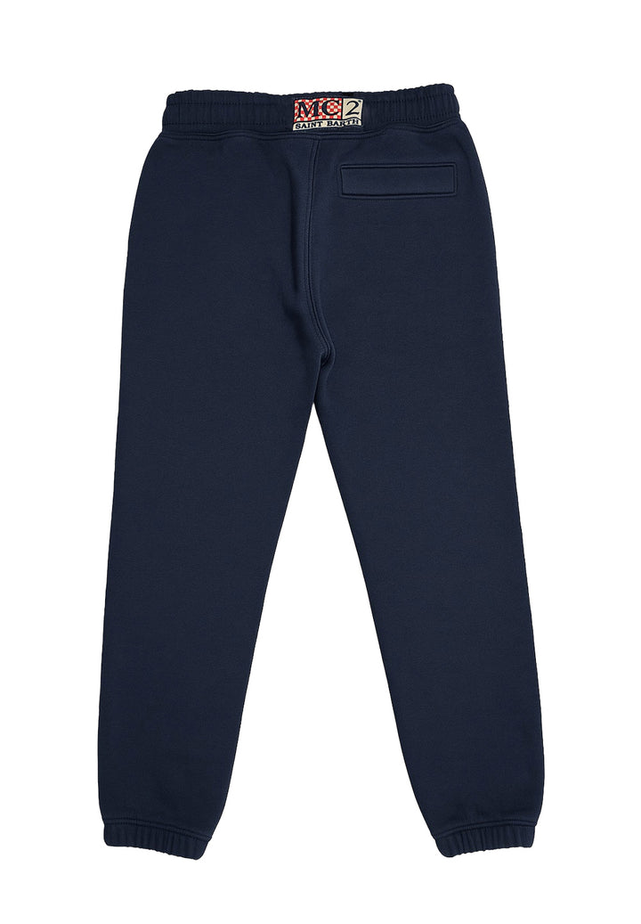 Pantalone felpa blu per bambino