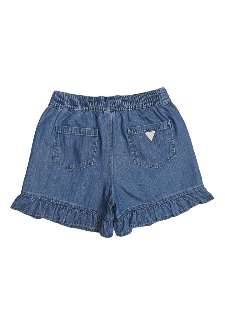 Short blu denim per bambina