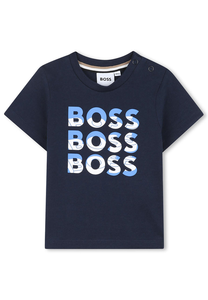 T-shirt blu navy per bambino