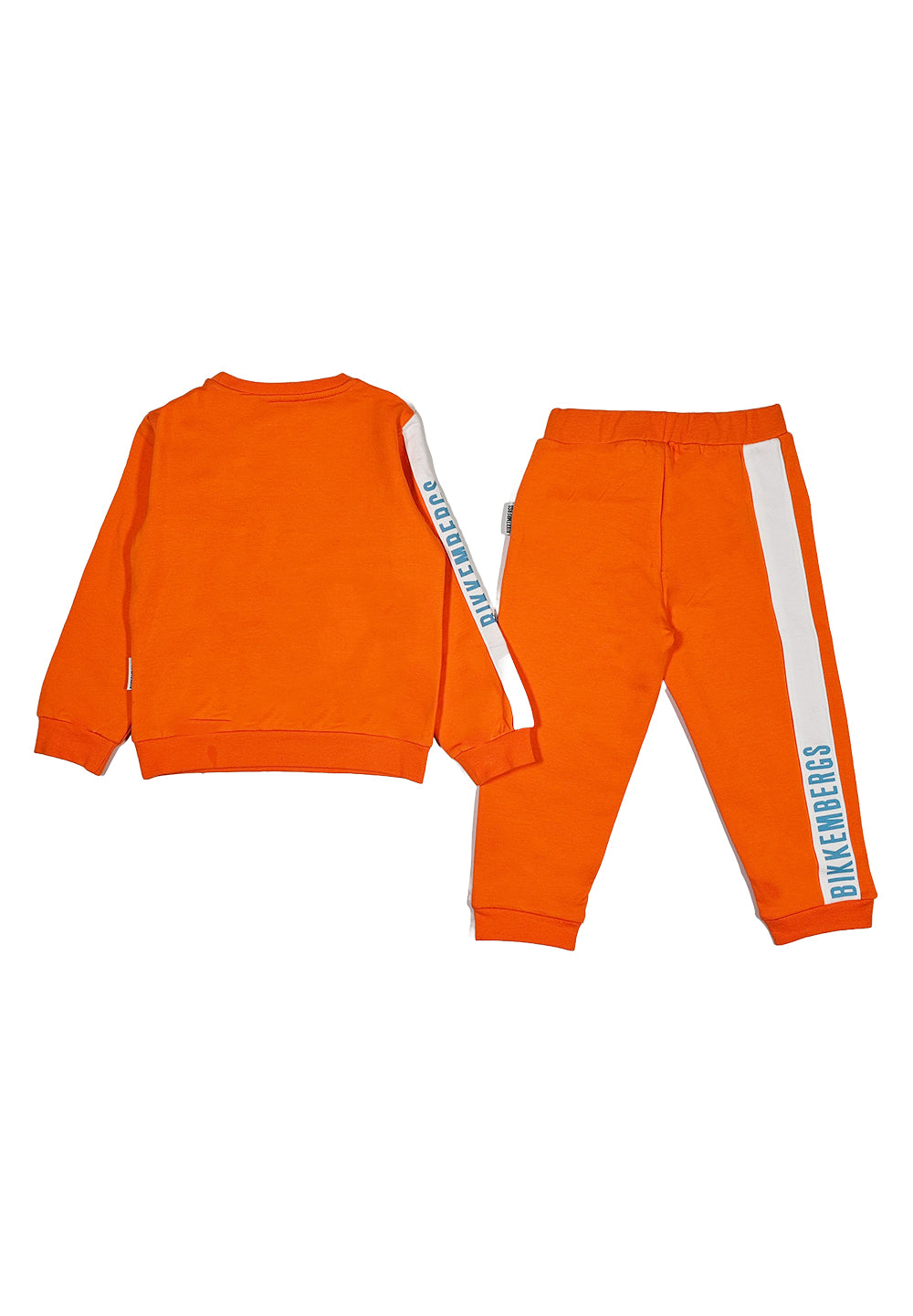 Orangefarbenes Sweatshirt-Set für Jungen