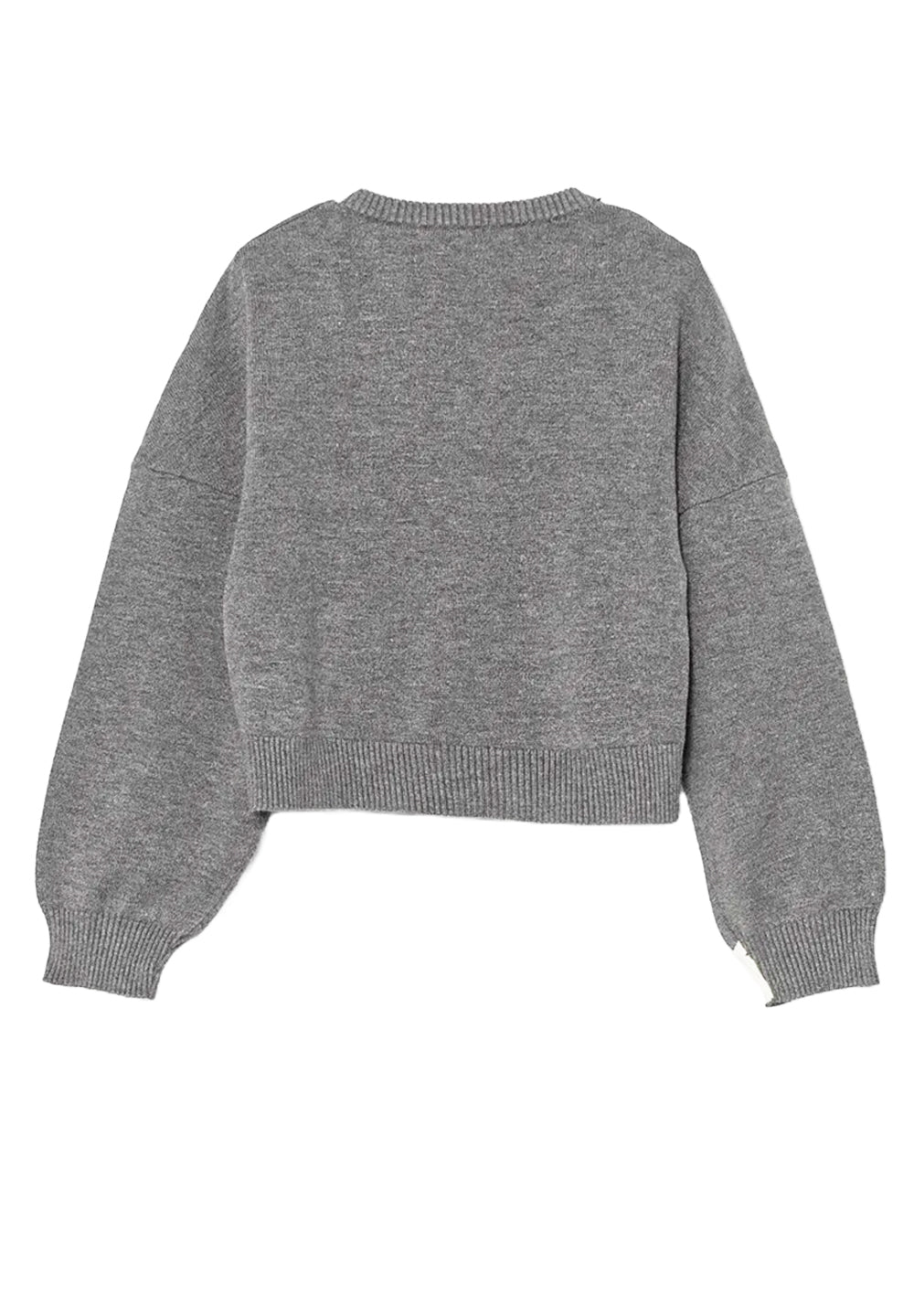 Maglione grigio per bambina