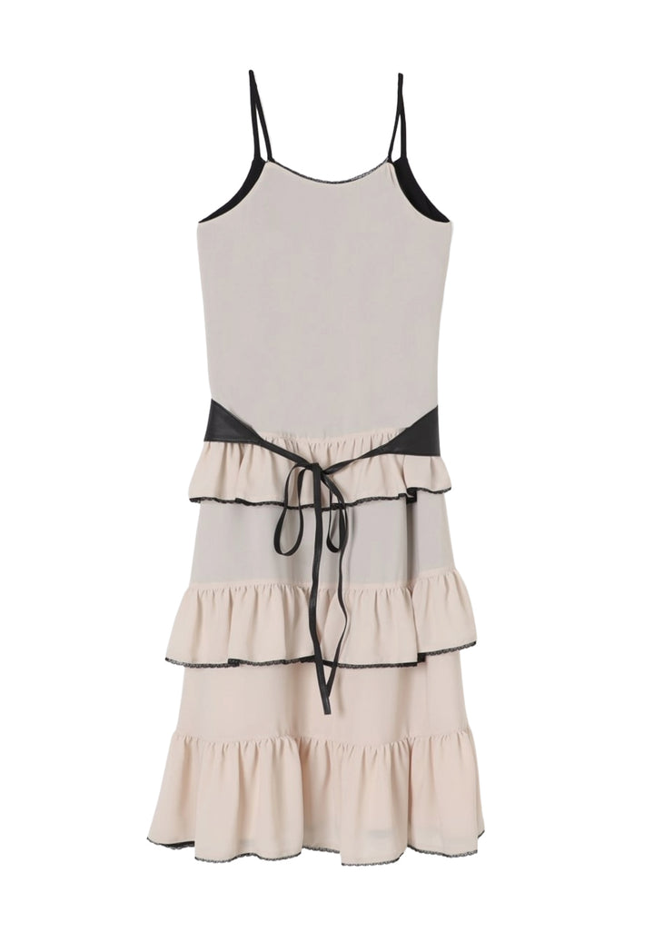 Beiges Kleid für kleines Mädchen