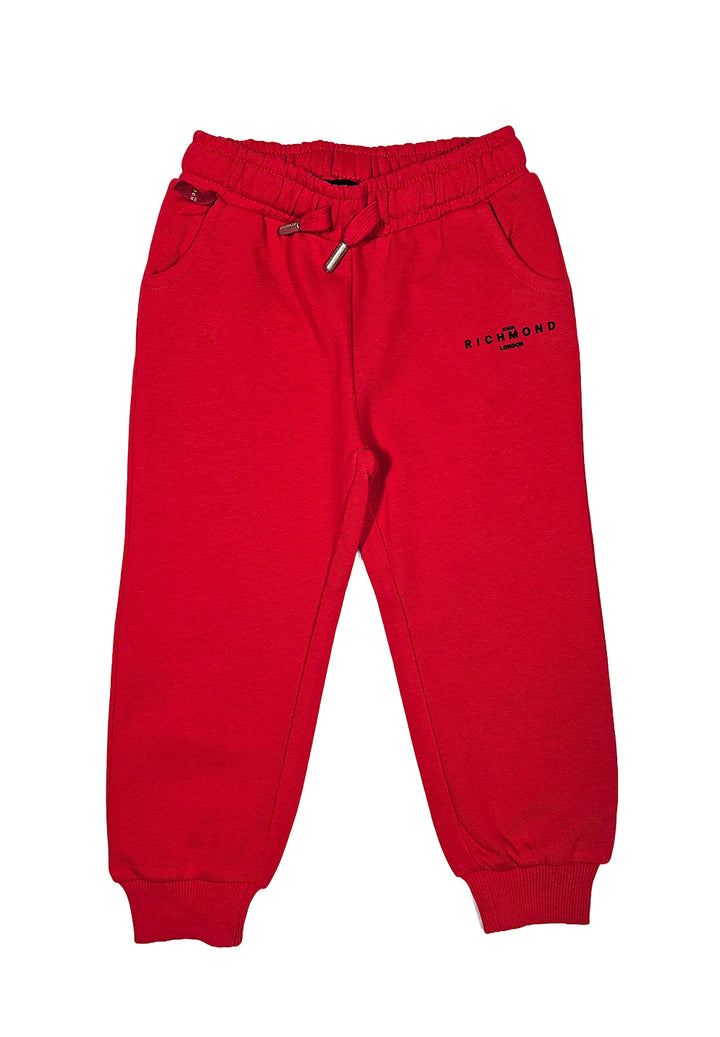 Pantalone felpa rosso per neonato