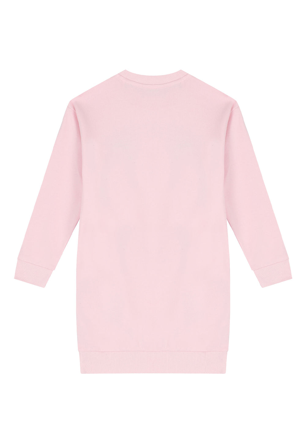 Pink sweatshirt dress for girls