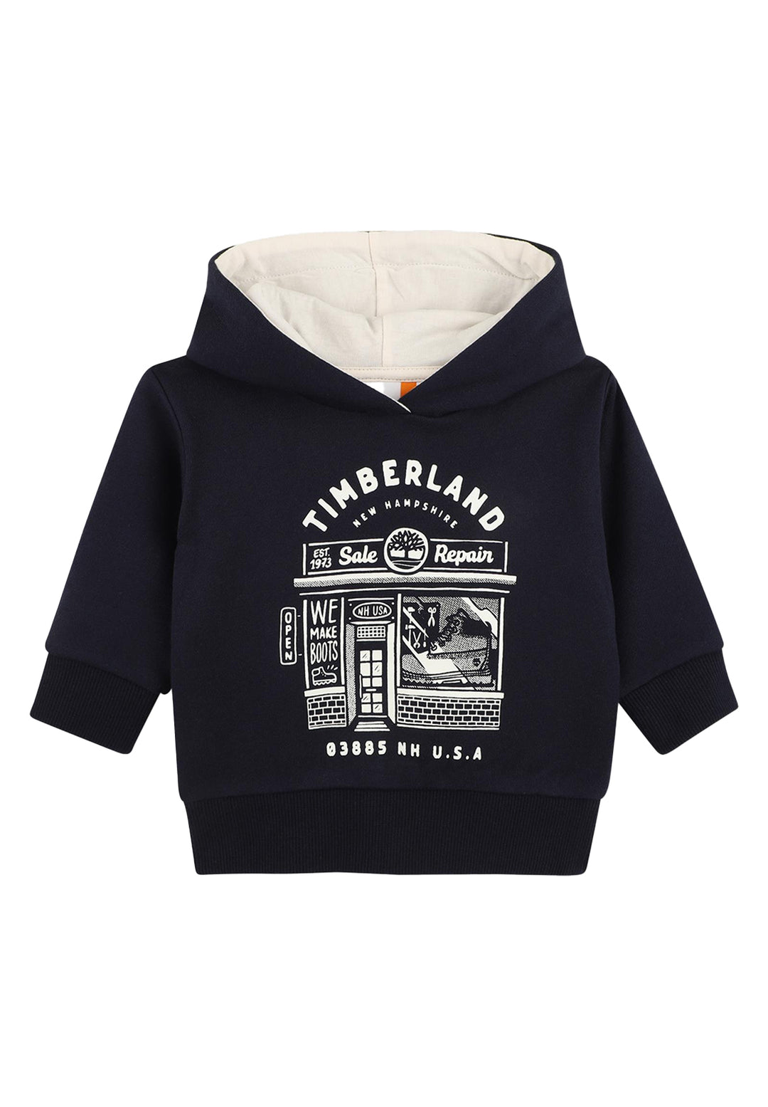 Felpa cappuccio blu navy per bambino