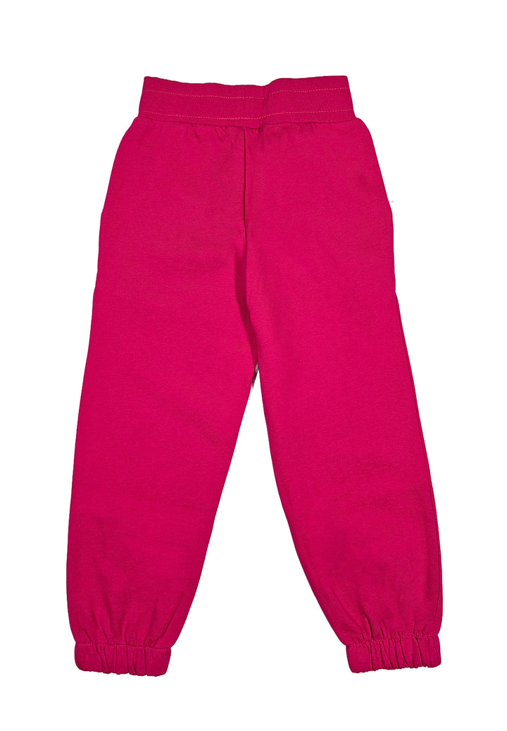 Fuchsia fleece trousers for girls