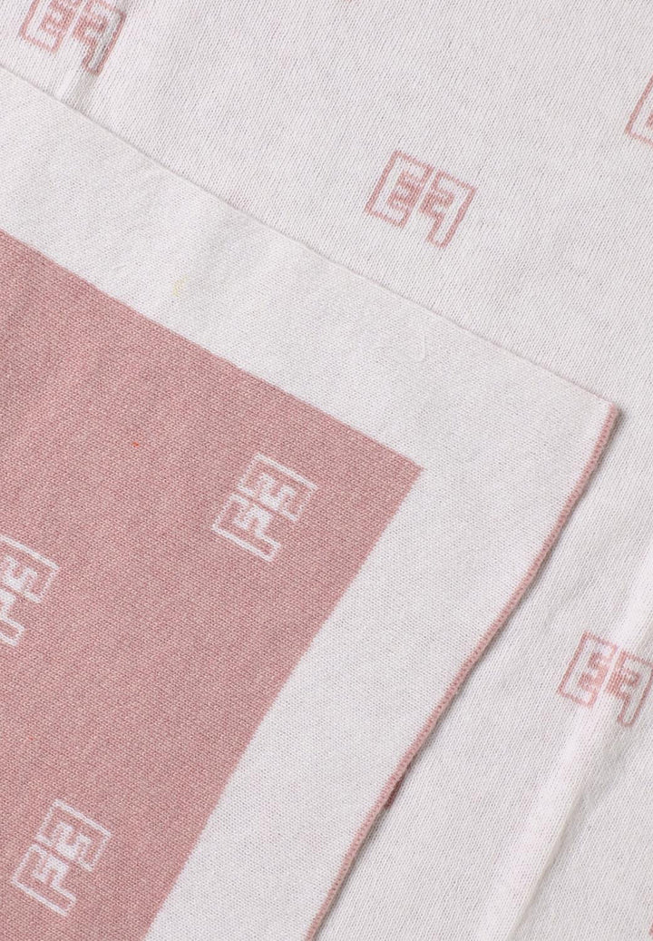 Copertina rosa-bianco per neonata