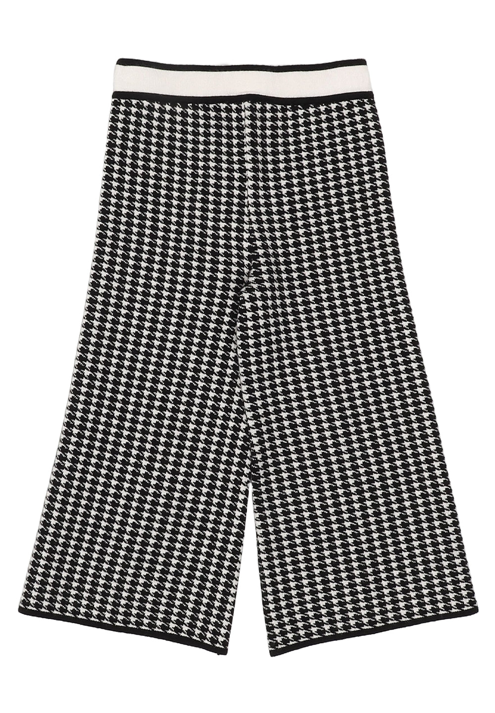 Pantalone nero-bianco per bambina