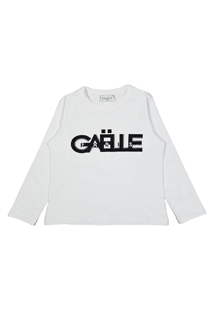T-shirt bianca per bambina
