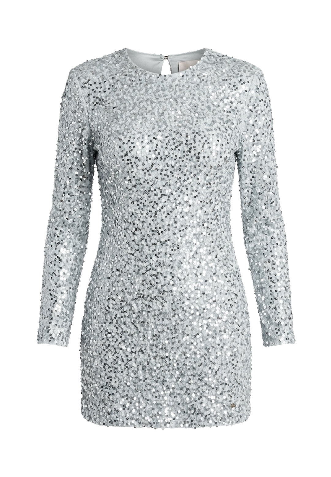 Vestito paillettes argento per bambina