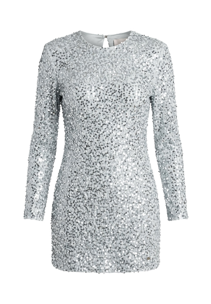 Vestito paillettes argento per bambina