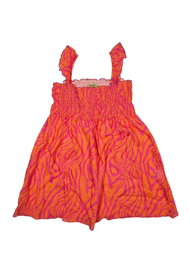 Vestito arancione-viola per neonata
