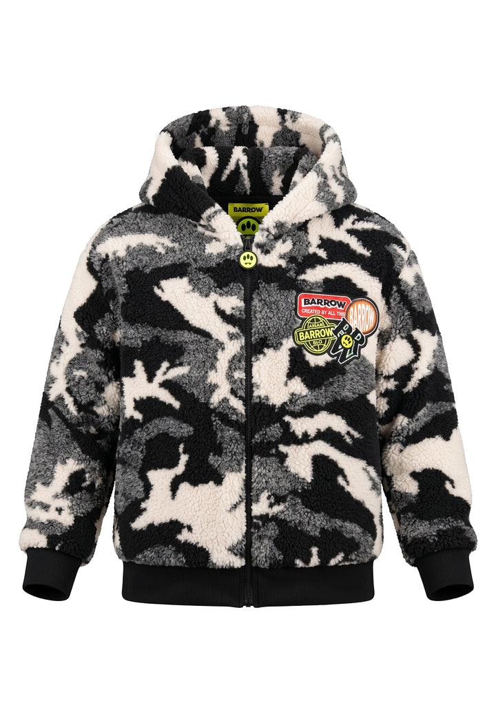 Giubbotto teddy nero per bambino