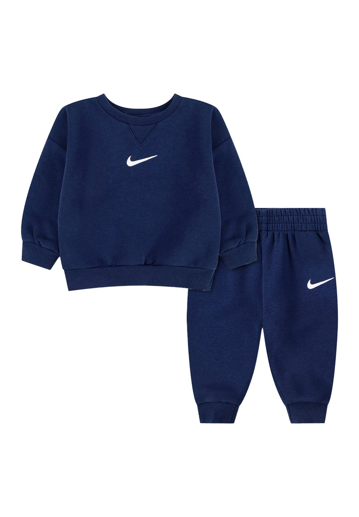 Completo felpa blu navy per neonato