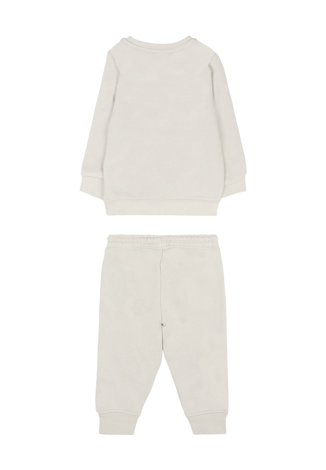 Completo felpa grigio per neonato