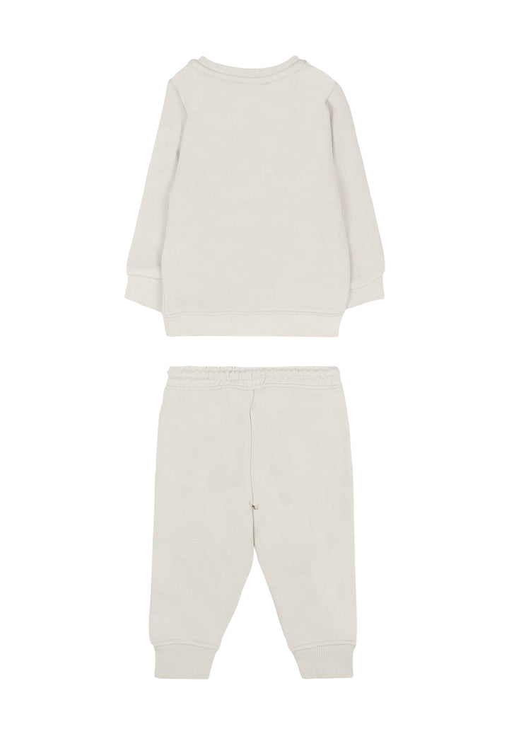 Completo felpa grigio per neonato