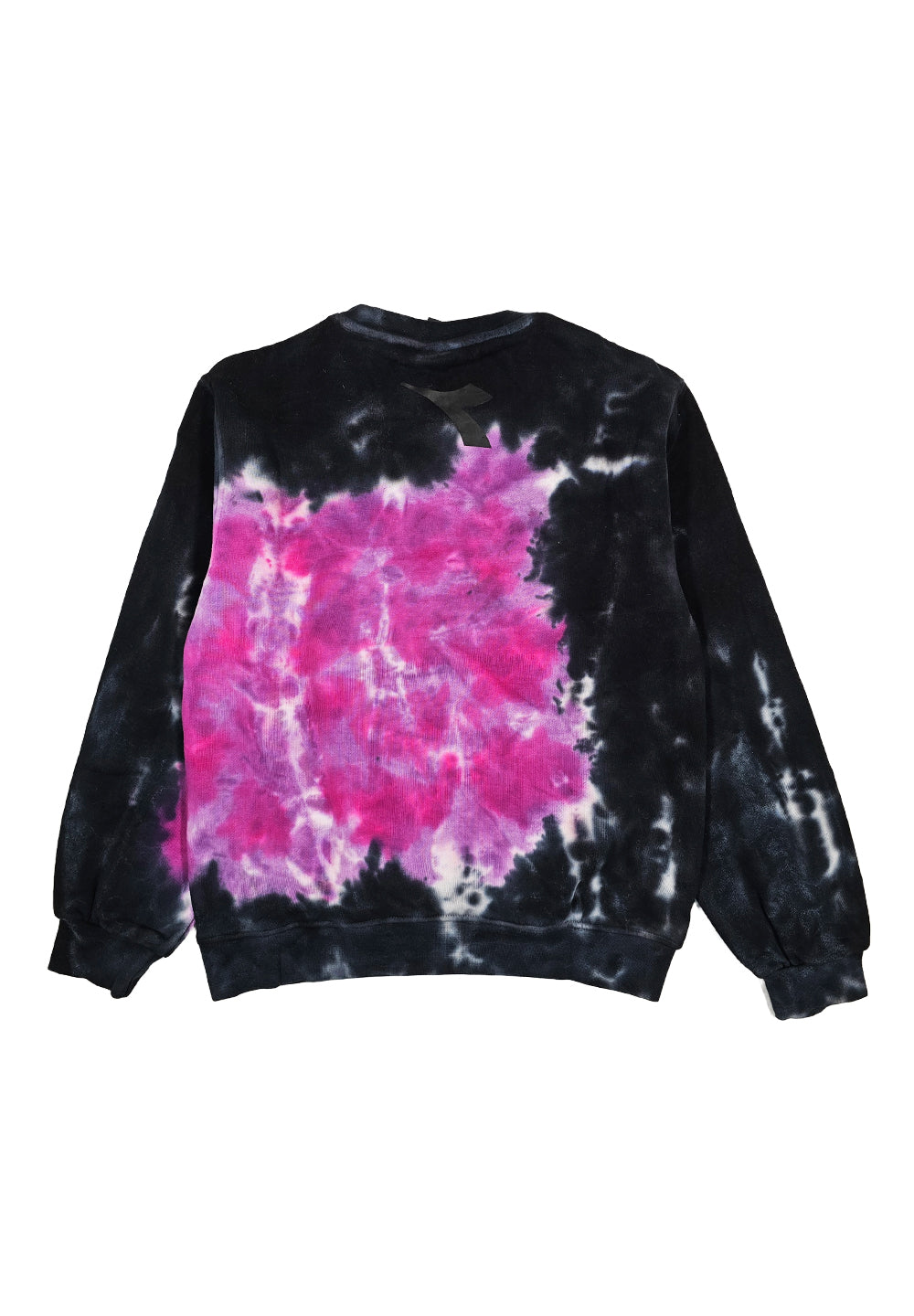 Black-fuchsia crewneck sweatshirt for girls