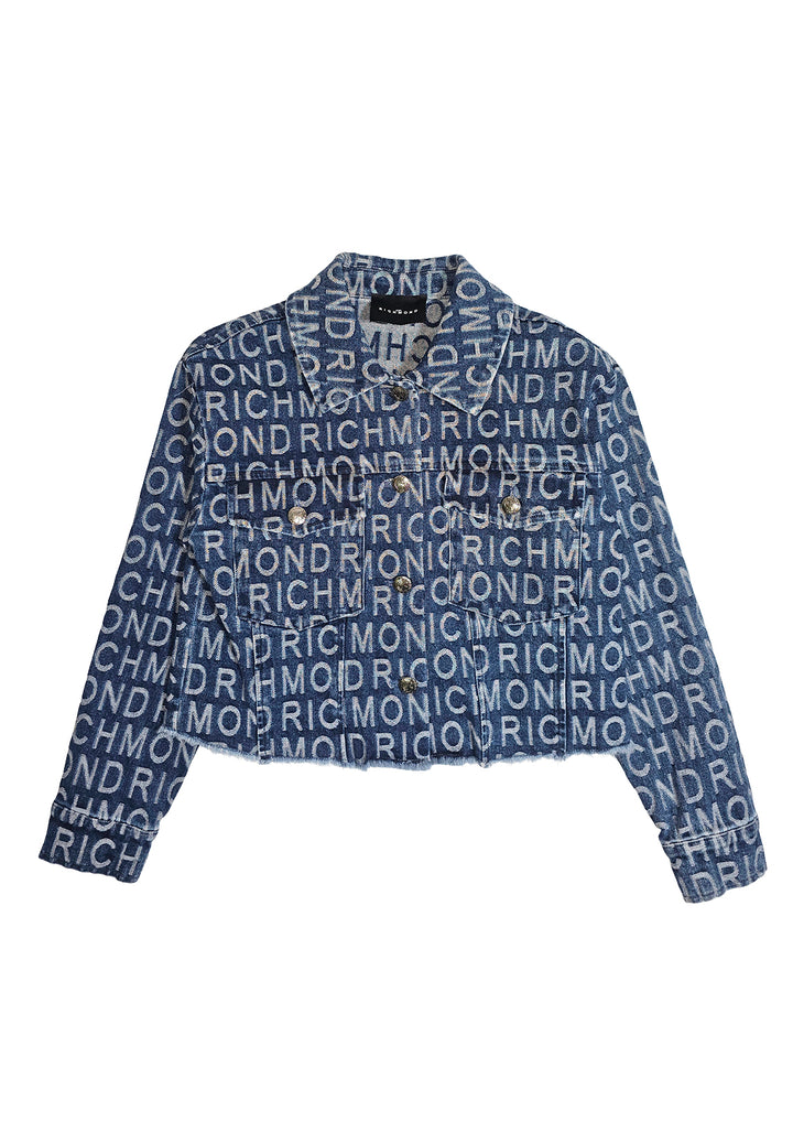 Giubbino denim blu per bambina