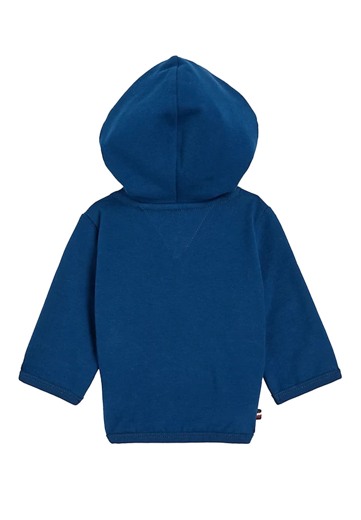Blue hooded sweatshirt for newborns