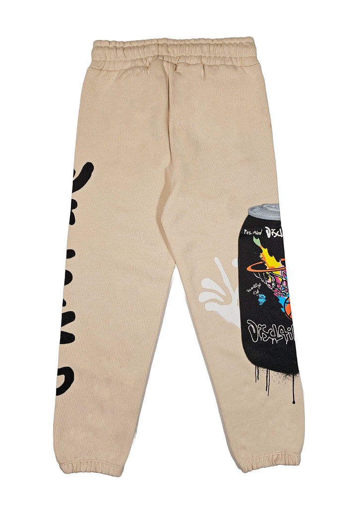 Pantalone felpa crema per bambino