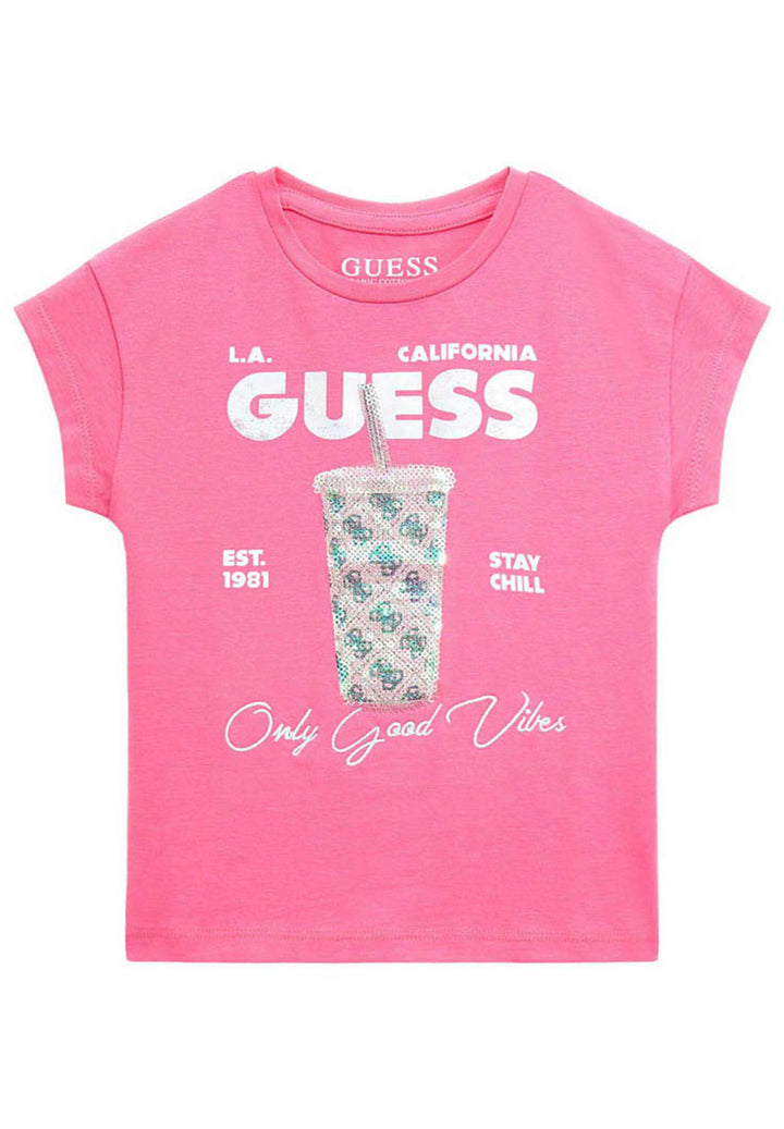 T-shirt fuxia per bambina