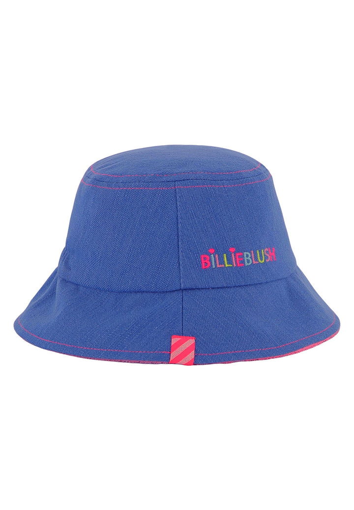 Cappello reversibile blu-rosa per bambina