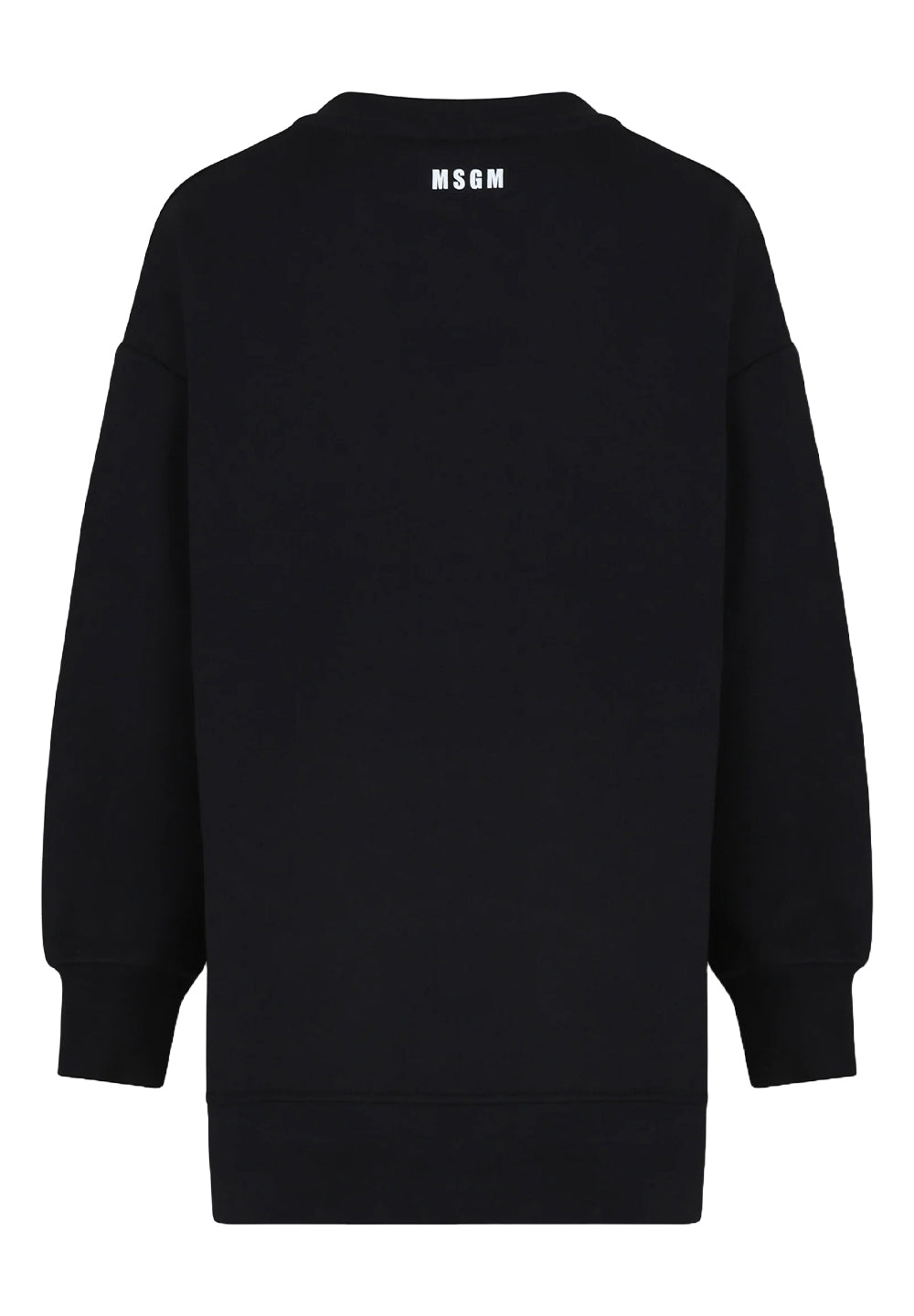 Vestito felpa nero per bambina
