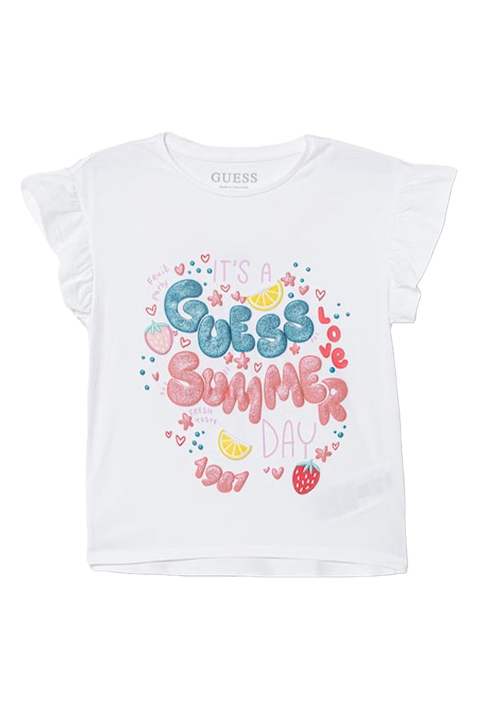 T-shirt bianca per bambina