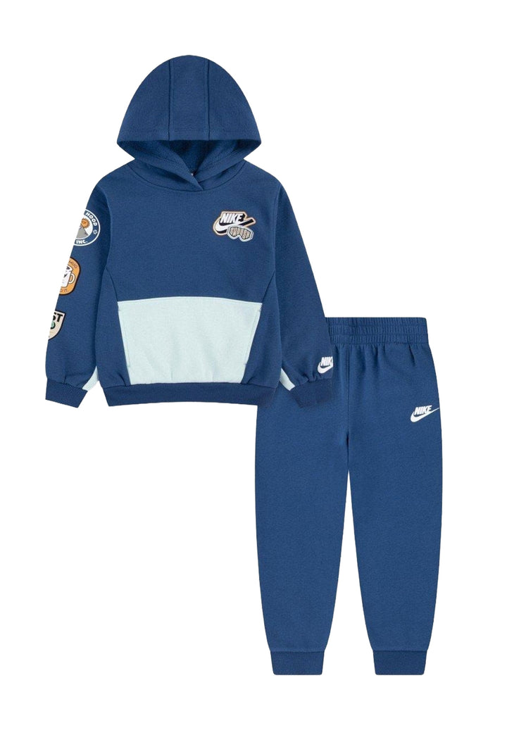 Completo felpa blu per bambino