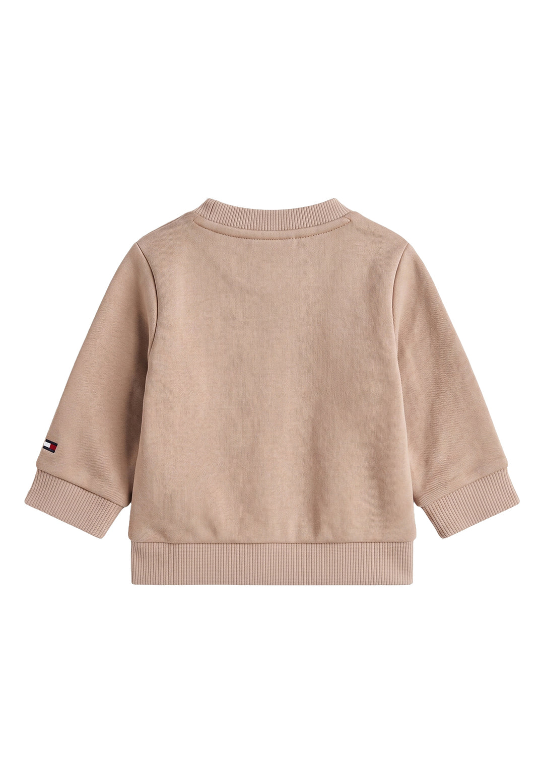 Felpa girocollo beige per neonato