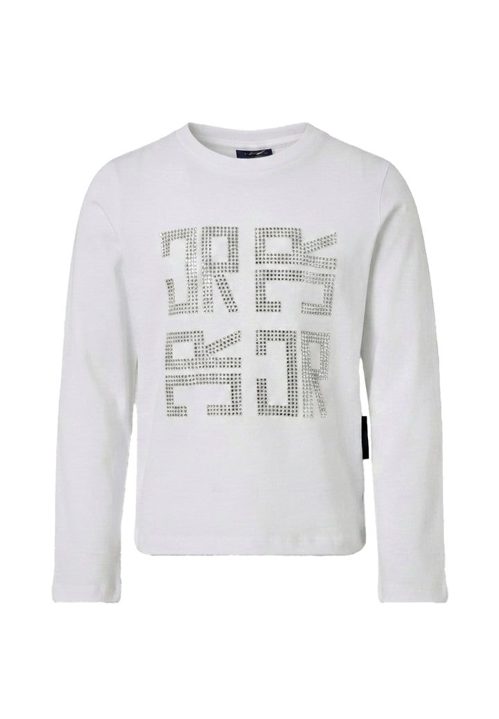T-shirt bianca per bambina