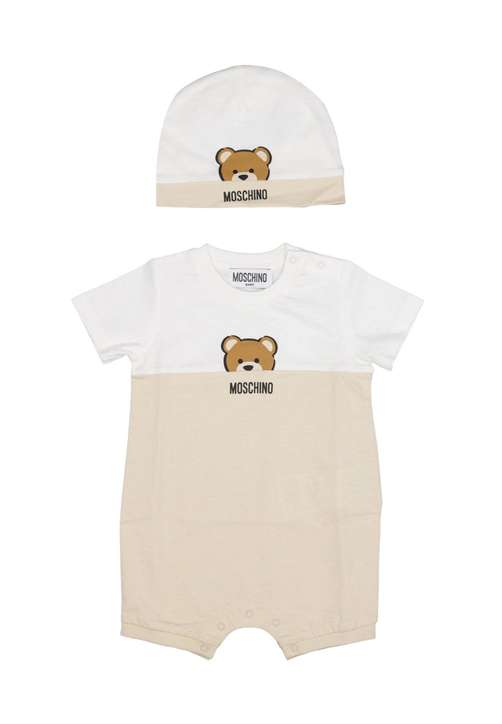 Set tutina beige per neonato