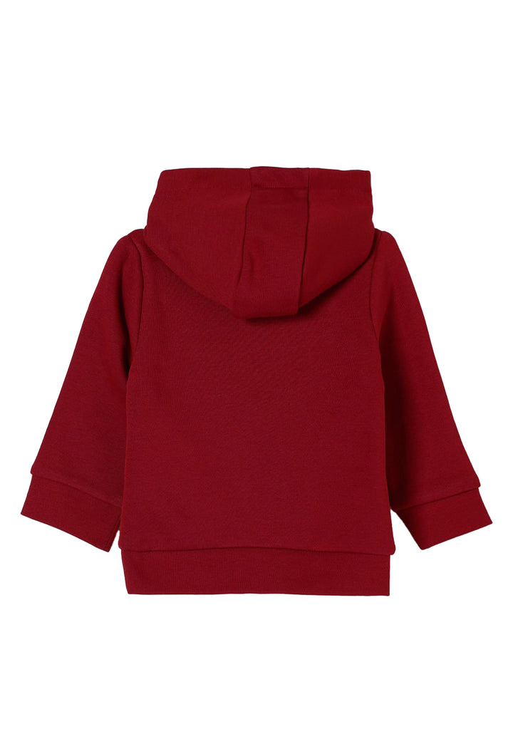 Felpa cappuccio rossa per bambino