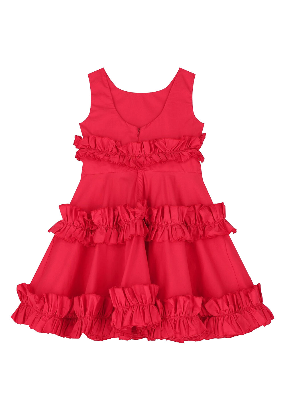 Vestito rosso per bambina