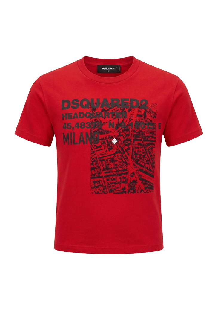 T-shirt rossa per bambino