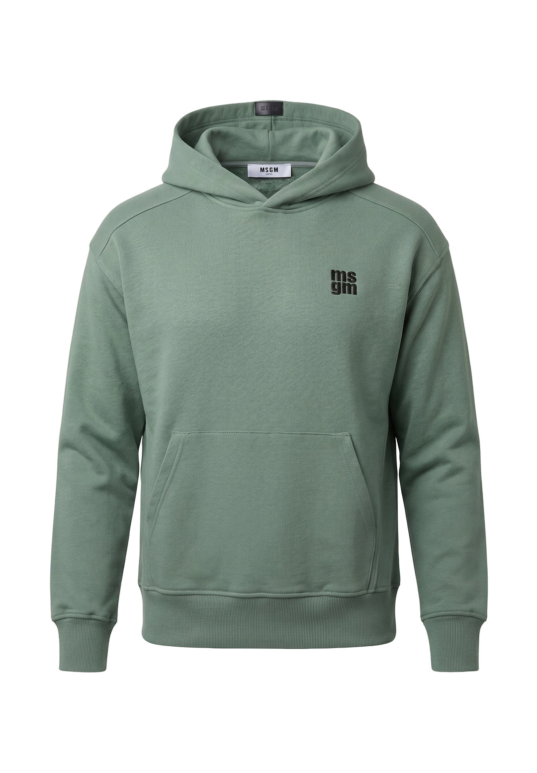 Felpa cappuccio verde per bambino