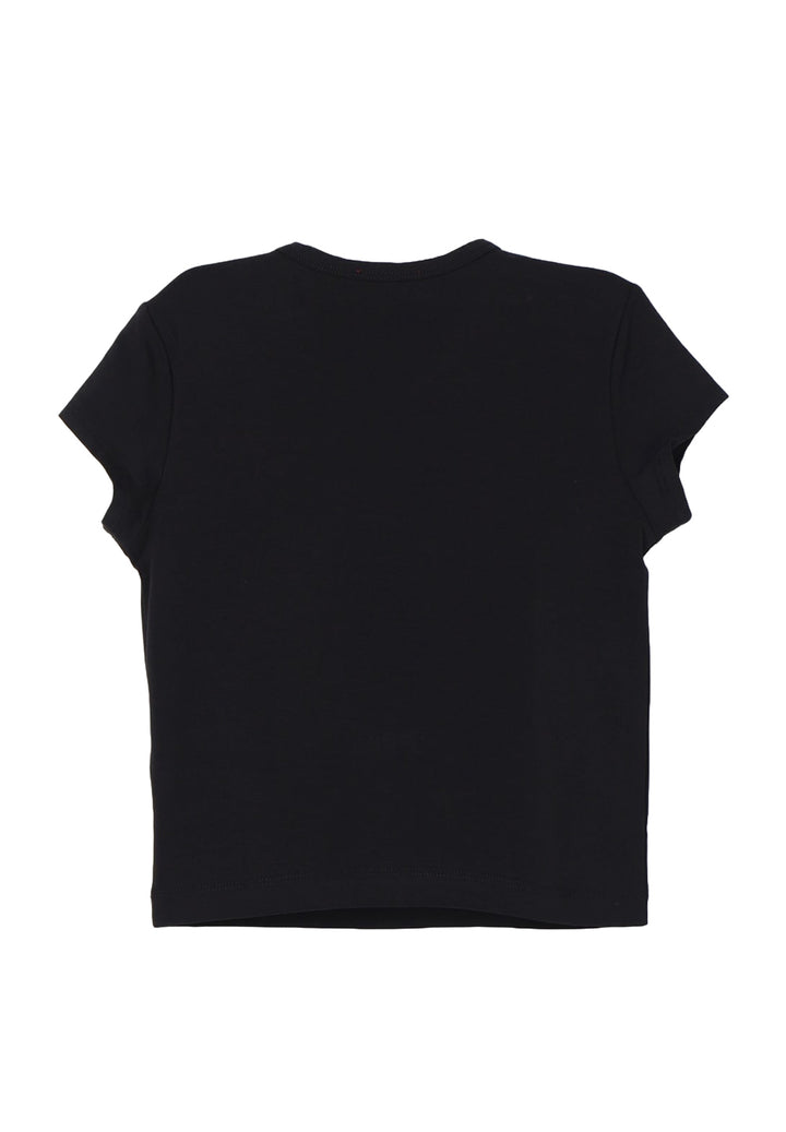 T-shirt nera per bambina