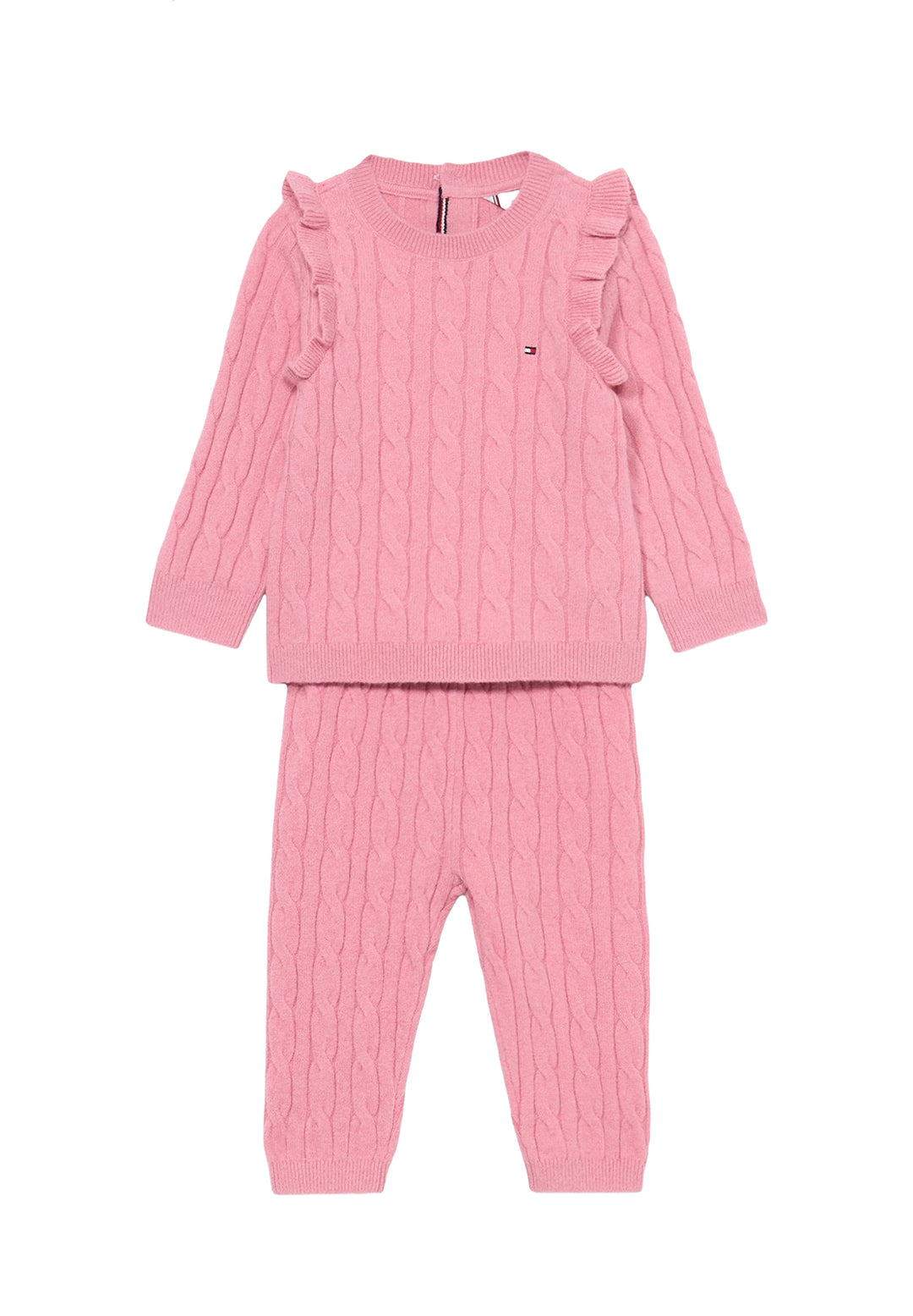 Completo maglia rosa per neonata
