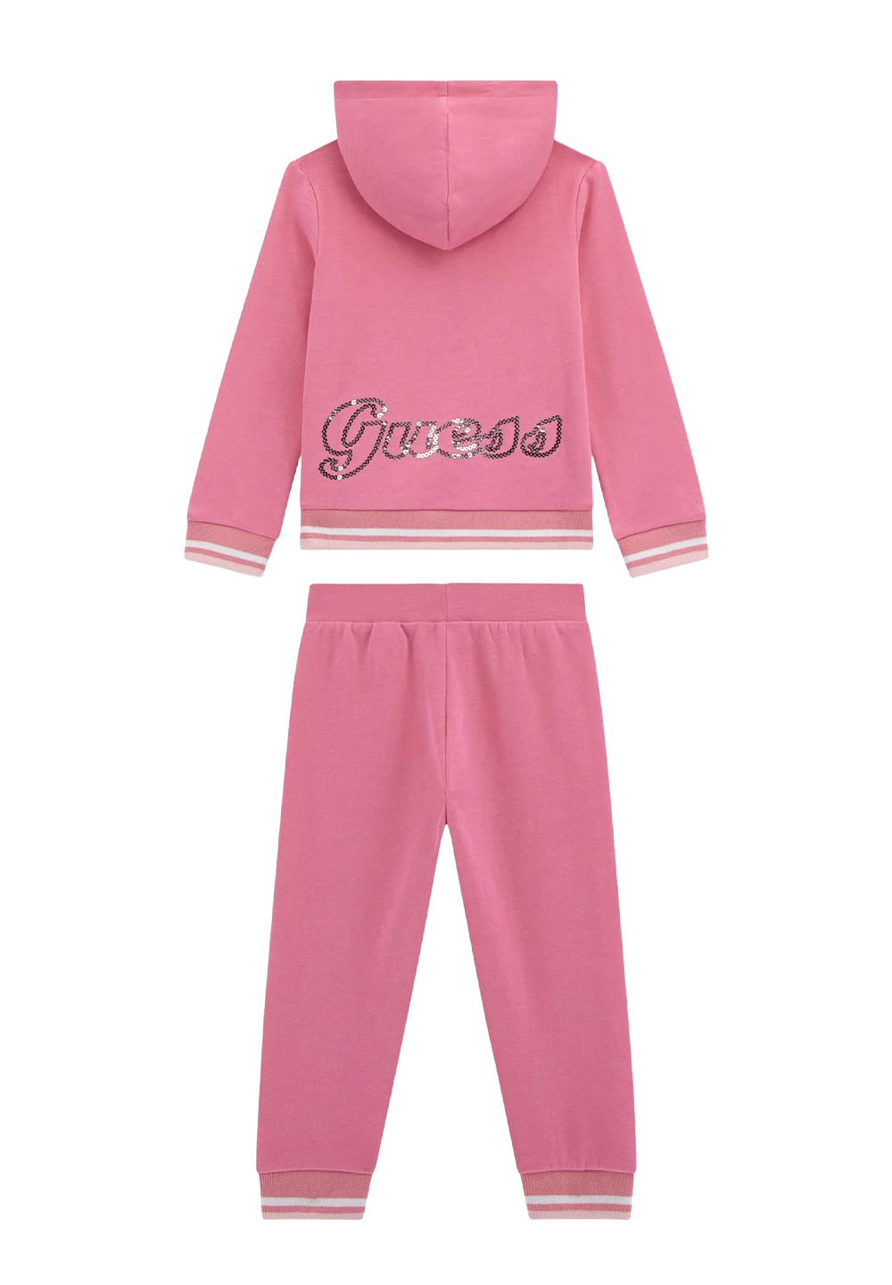 Completo felpa rosa per bambina