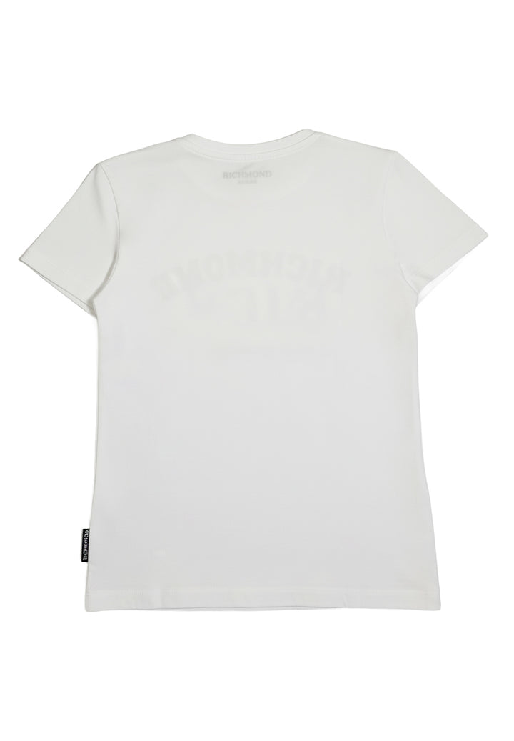 T-shirt bianca per bambina