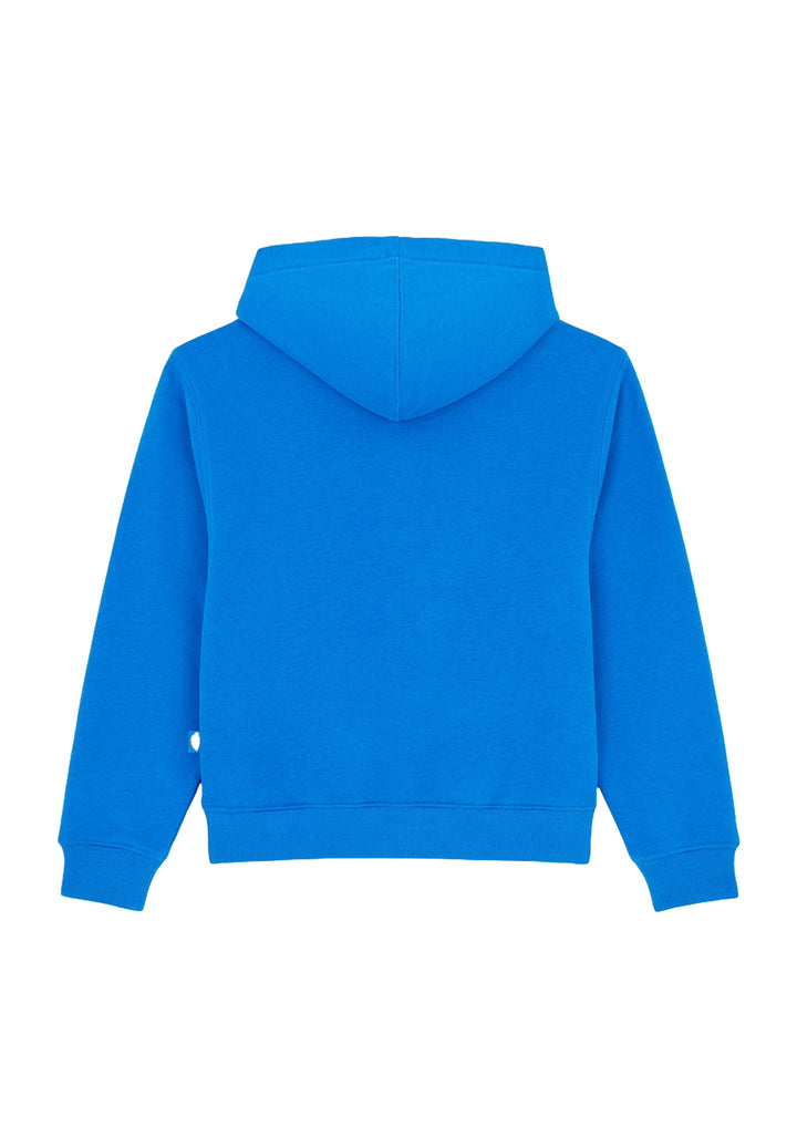 Felpa cappuccio blu royal per bambino