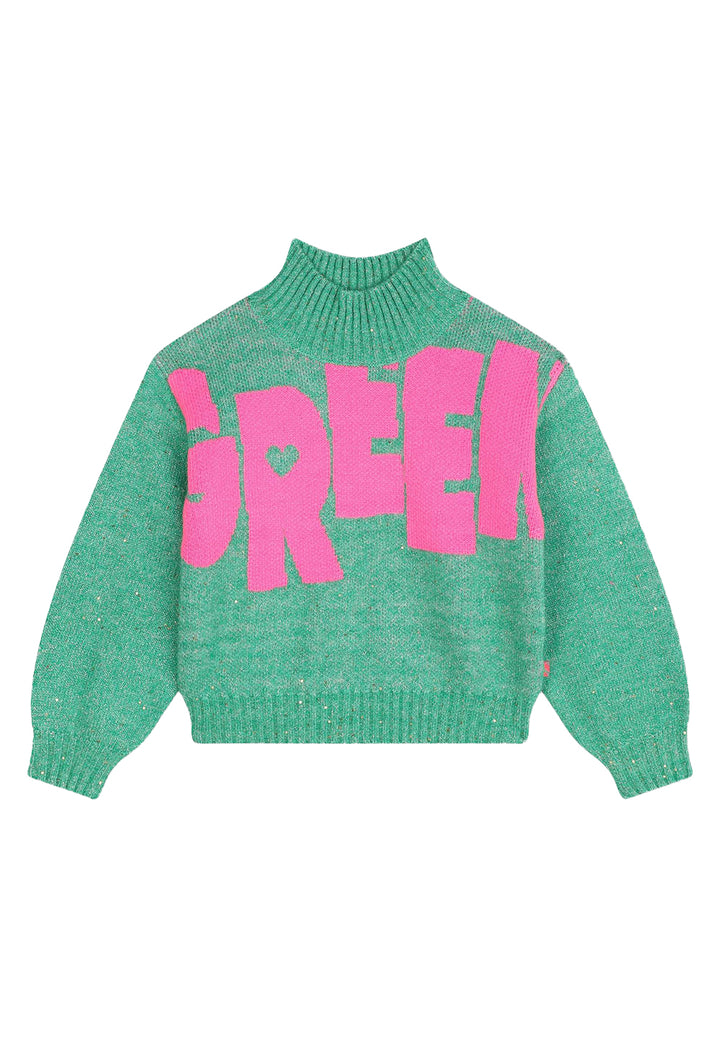 Green sweater for girls