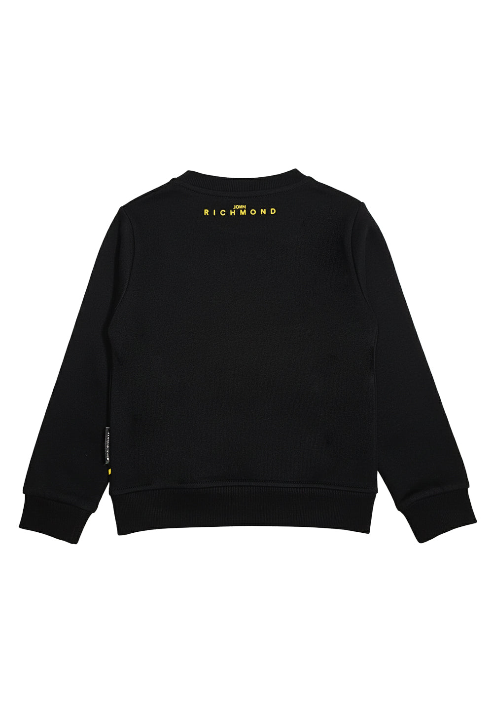 Felpa girocollo nera per neonato