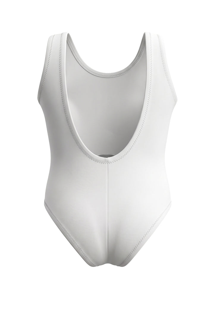 Costume intero bianco per neonata